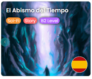 Example of a Spanish story in the app.